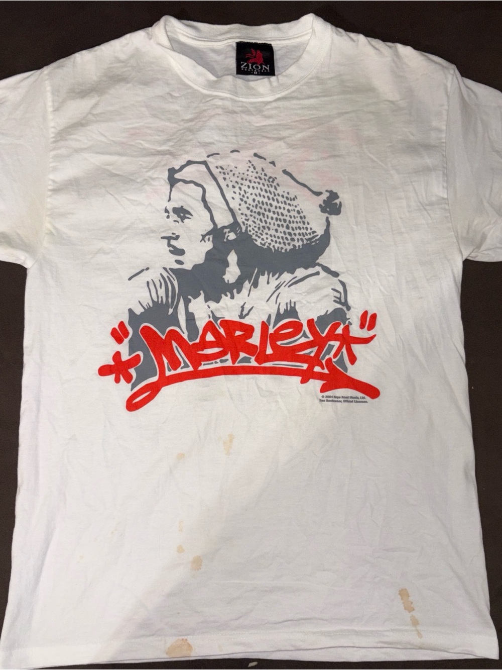 Zion brand Bob Marley Graphic White T-Shirt